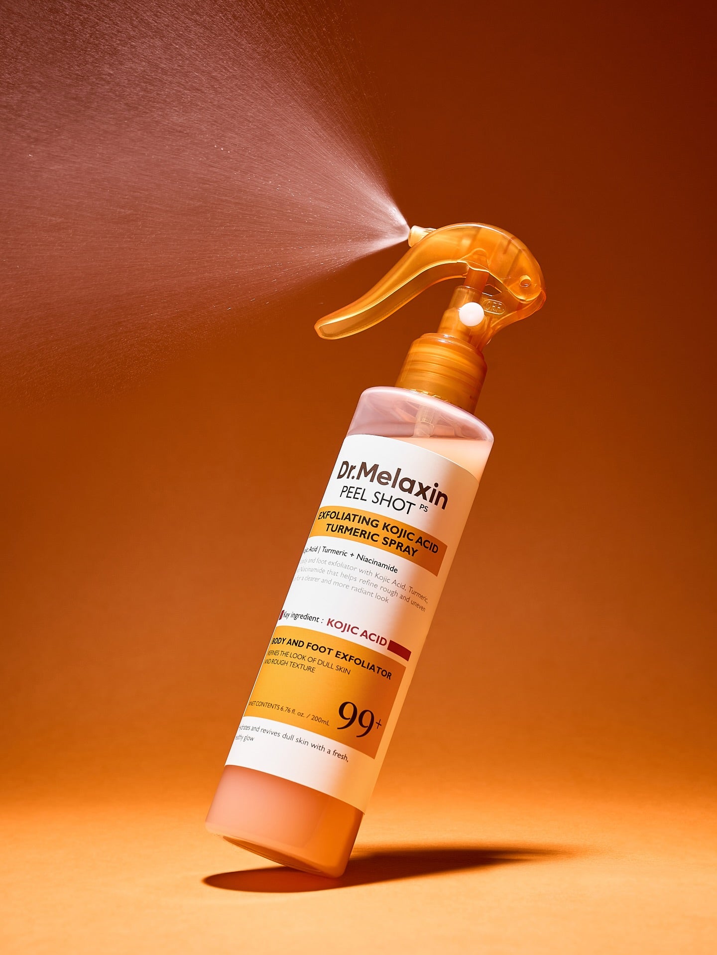 "Dr. Melaxin Pell Shot P5 – Spray Exfoliante de Ácido Kójico y Cúrcuma | Ilumina, Renueva e Hidrata tu Piel en Minutos"