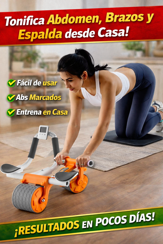 💥 Transforma tu abdomen desde casa con este rodillo fitness💪