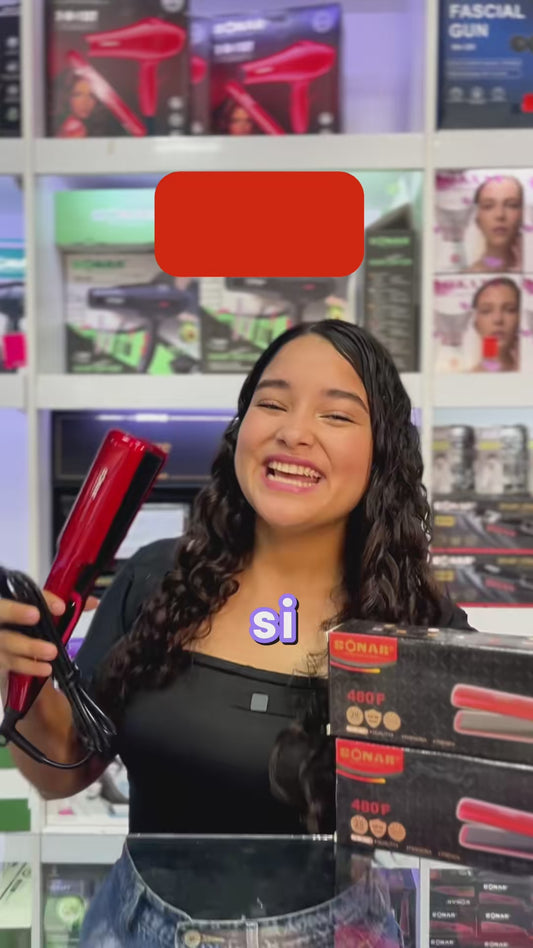 ✨ Plancha Profesional 2 en 1 SONAR – Alisa y Elimina el Frizz en Minutos ✨