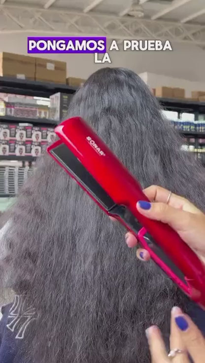 ✨ Plancha Profesional 2 en 1 SONAR – Alisa y Elimina el Frizz en Minutos ✨